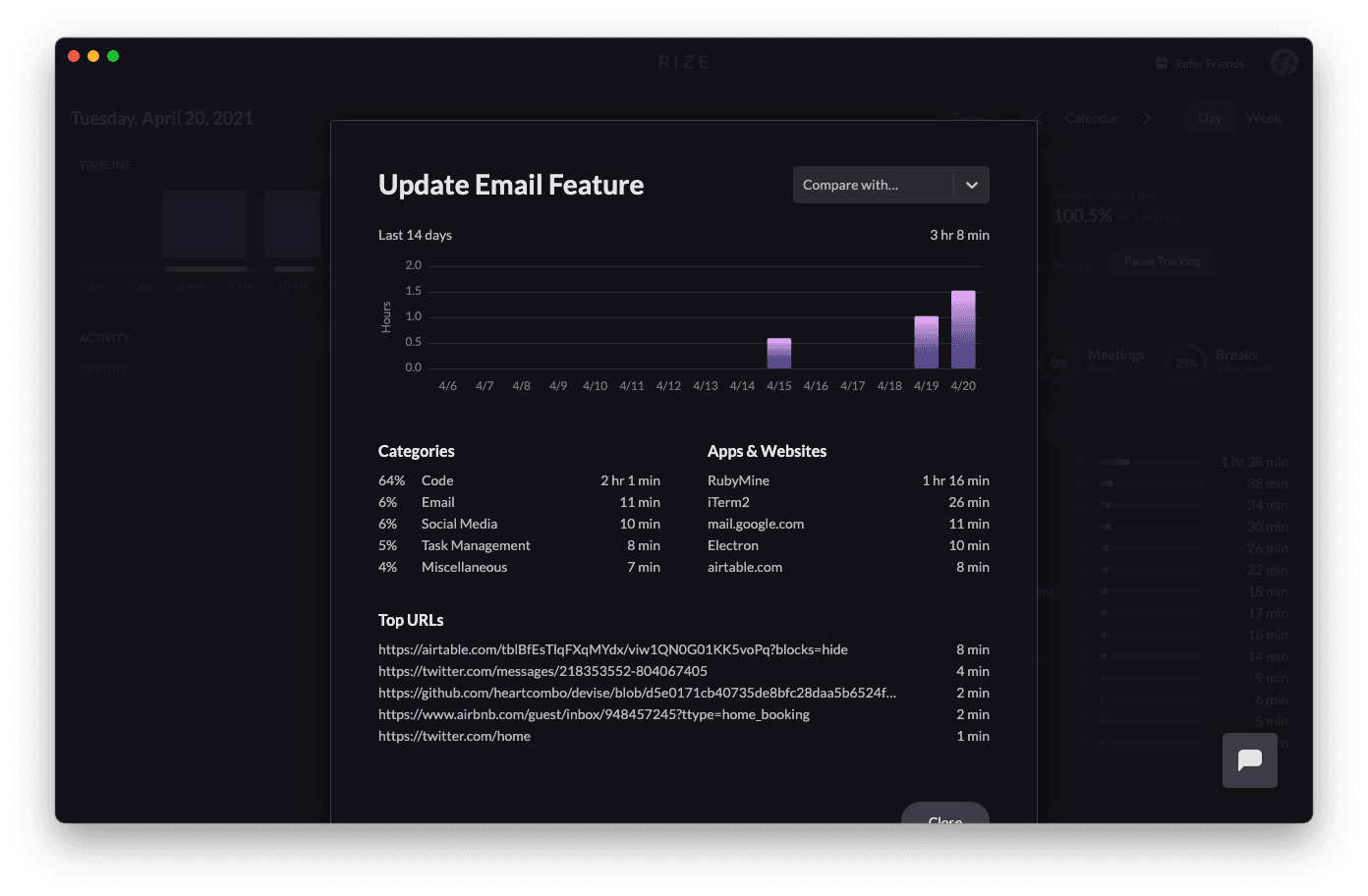 Launching Rize Projects